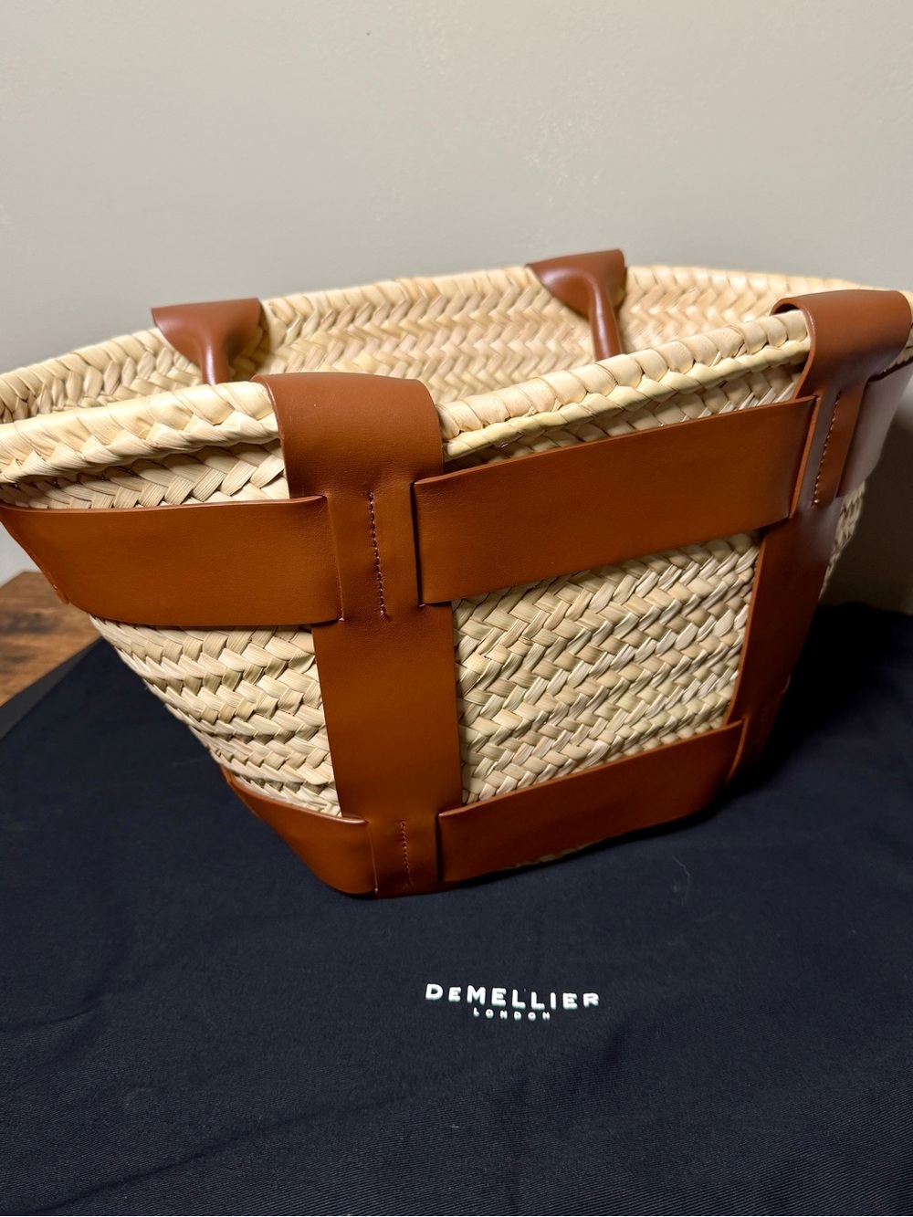 DeMellier Santorini Raffia Tote